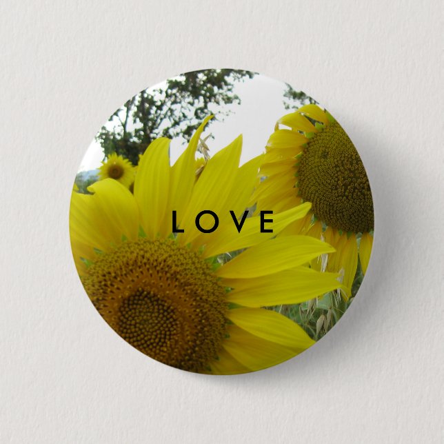 Sunflowers Photo Love Badge (Front)
