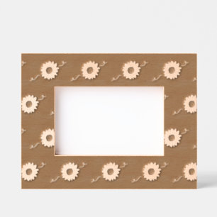 Sunflowers Picture Frame (Barn Red & Gold)