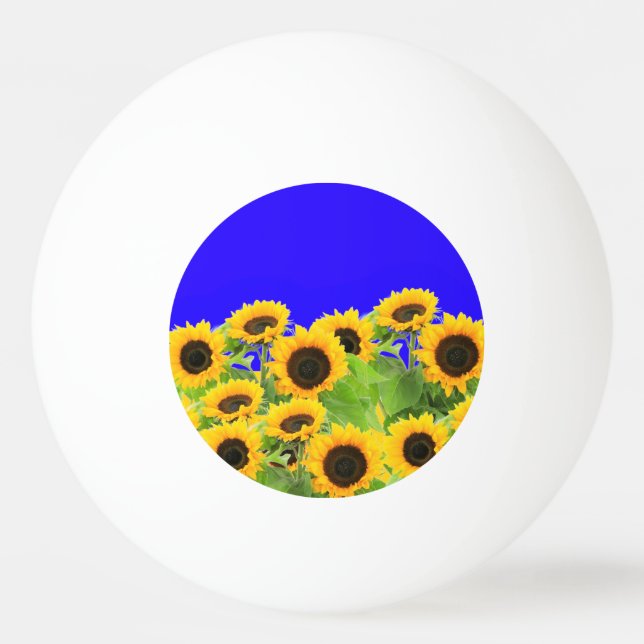 Sunflowers Ping Pong Ball (Front)