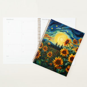 sunflowers planner
