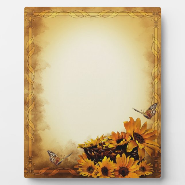 Sunflowers Plaque (Front)