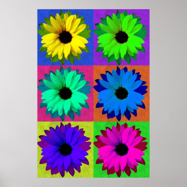 Sunflowers-Pop Art Poster (Front)