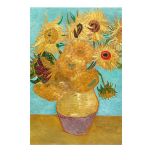 Sunflowers, Post Impressionist Still Life Painting Photo Print