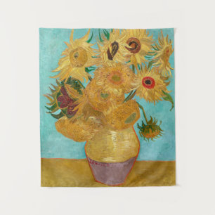 Sunflowers, Post Impressionist Still Life Painting Tapestry