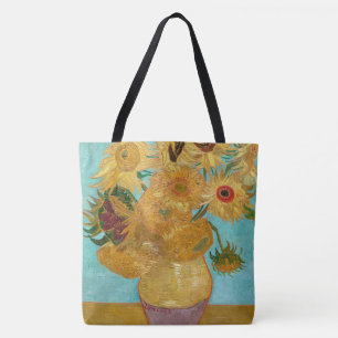 Sunflowers, Post Impressionist Still Life Painting Tote Bag