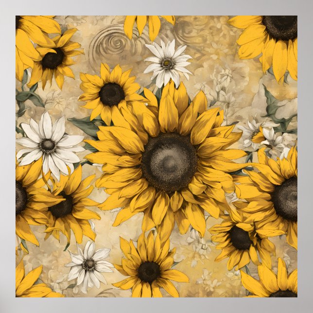 Sunflowers Poster (Front)