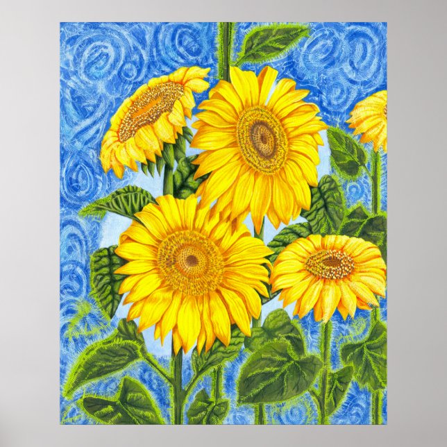 Sunflowers Poster (Front)