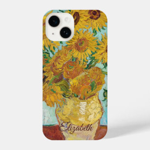 Sunflowers Red Orange Yellow Blue Van Gogh iPhone 14 Case