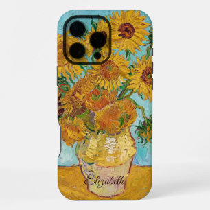 Sunflowers Red Orange Yellow Van Gogh iPhone 16 Pro Max Case
