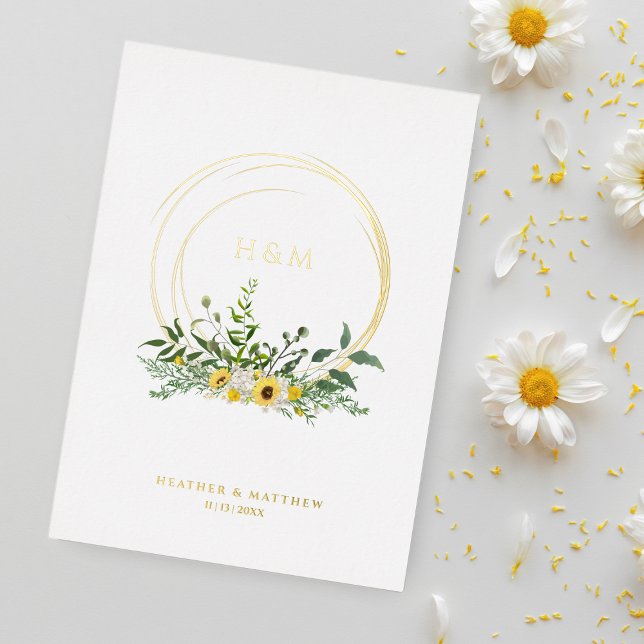 Sunflowers Romantic Chic Floral Wreath Real Golden (Creator Uploaded)