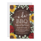 Sunflowers Roses Greenery I Do BBQ Engagement