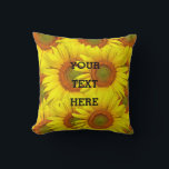 Sunflowers Rustic Floral Summer Yellow Weddings Cushion<br><div class="desc">Sunflowers Rustic Country Floral Summer Yellow throw pillow. Vintage flowers. Perfect for Weddings,  Bridal showers,  birthdays.</div>