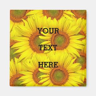 Sunflowers Rustic Floral Summer Yellow Weddings Magnet
