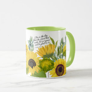 Sunflowers & Scripture Mug