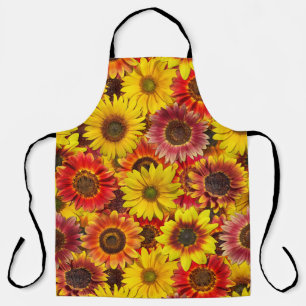 Sunflowers Seamless Pattern Apron