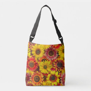 Sunflowers Seamless Pattern Crossbody Bag