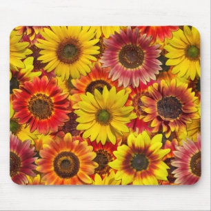Sunflowers Seamless Pattern Mouse Mat