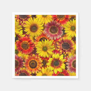 Sunflowers Seamless Pattern Napkin
