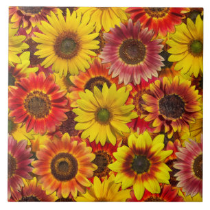 Sunflowers Seamless Pattern Tile