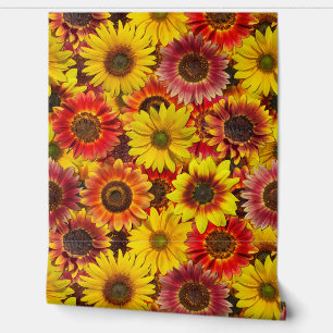 Sunflowers Seamless Pattern Wallpaper