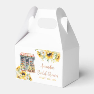 Sunflowers She's Off The Market Bridal Shower Favour Box