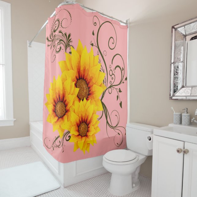 Sunflowers  shower curtain (In Situ)