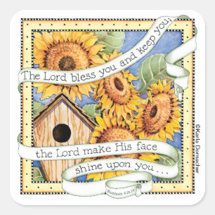 Sunflowers - Square Stickers