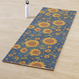 Sunflowers & Stars inspired by Van Gogh Yoga Mat