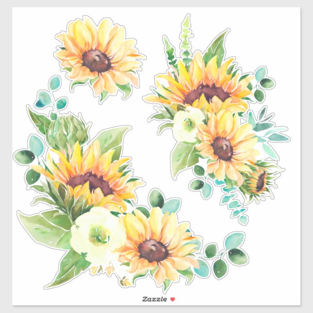 Sunflowers Stickers (Sheet)