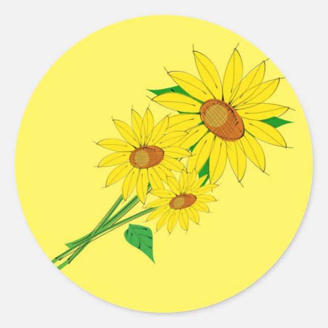 Sunflowers Stickers (Front)