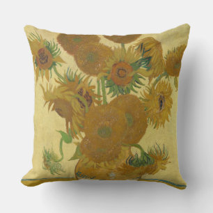 Sunflowers, Still Life Oil Painting, Van Gogh Cushion
