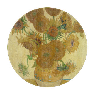 Sunflowers, Still Life Oil Painting, Van Gogh Cutting Board