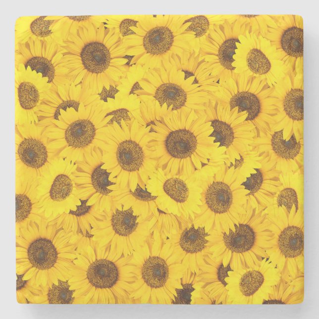 Sunflowers Stone Coaster (Front)