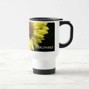 SUNFLOWERS, SUN FLOWER COFFEE MUG TRAVEL MUGS Cups