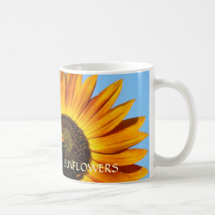 SUNFLOWERS, SUN FLOWER COFFEE MUG TRAVEL MUGS Cups