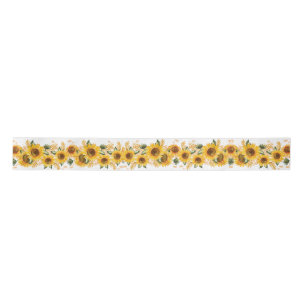 Sunflowers Sunshine Yellow Satin Ribbon