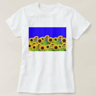 Sunflowers T-Shirt Ukraine Flag Colours - Support