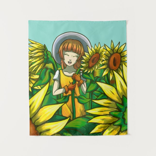 Sunflowers Tapestry (Front)
