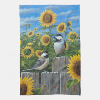 Sunflowers Tea Towel