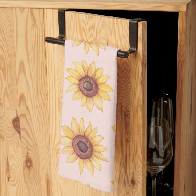 "Sunflowers" Tea Towel (Thirds Fold)