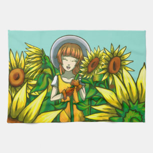 Sunflowers Tea Towel