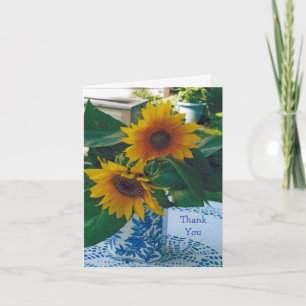 Sunflowers Thank You Card
