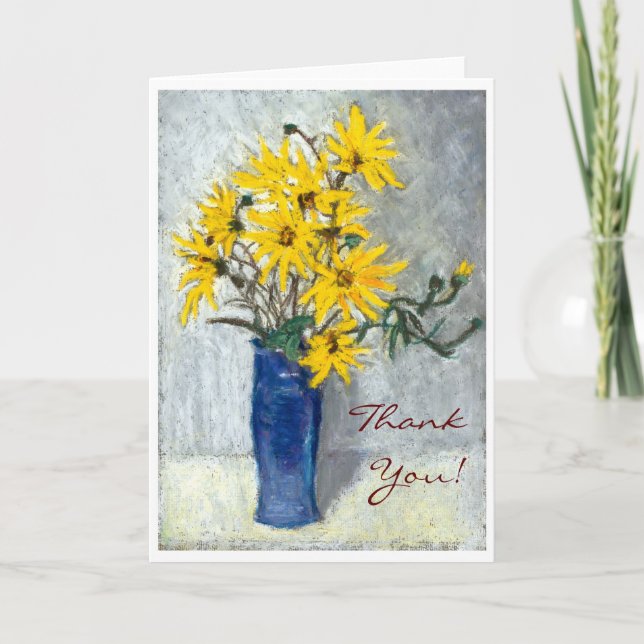 'Sunflowers' Thank You Card (Front)