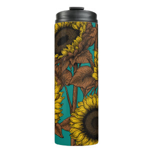 Sunflowers Thermal Tumbler
