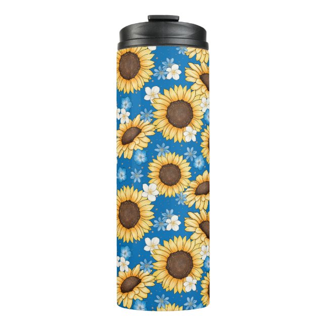 Sunflowers Thermal Tumbler (Front)