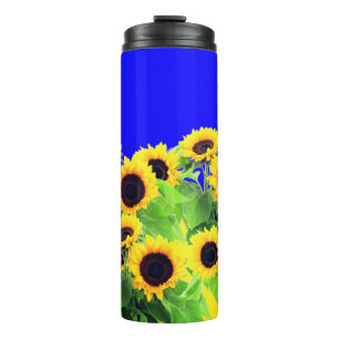 Sunflowers Thermal Tumbler Ukraine Flag Colours