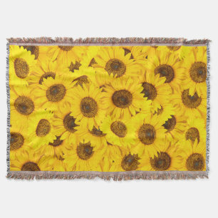 Sunflowers Throw Blanket