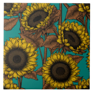 Sunflowers Tile