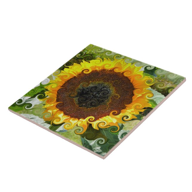 SUNFLOWERS TILE (Side)