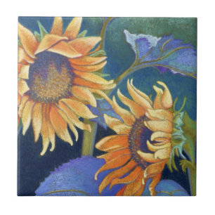 sunflowers tile